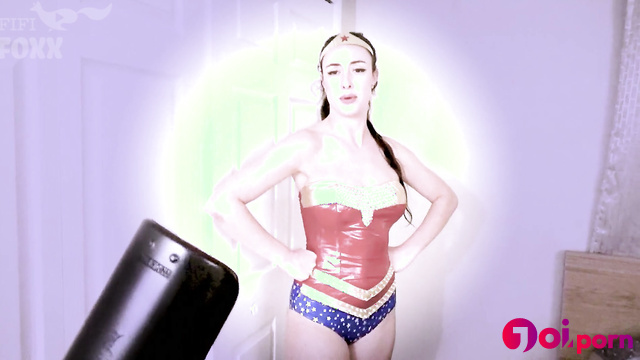 Remote controlled wonder woman obeys magic commands - Fifi Foxx Fantasies