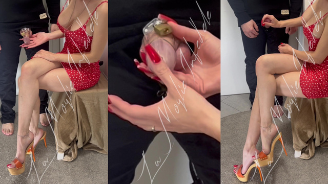 Blonde wants to control your cock by any means - La Moglie Infedele
