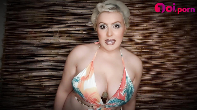 Blonde teases you with her huge tits - Goddess Alimony