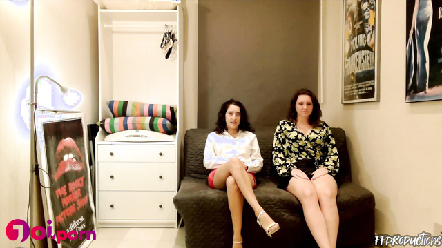 Susy & Adele - brunettes were hypnotized and forced to caress each other - FF Productions
