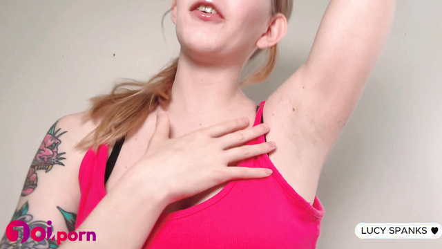 Sexy blonde Lucy makes you jerk off to her armpits - Stay Home and Stroke For Armpits