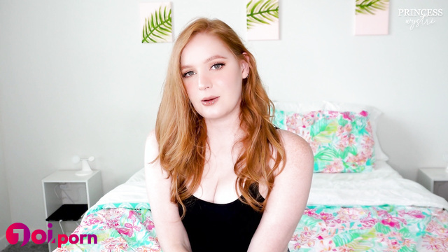 Redhead girl teases you with her blurred naked body making you jerk off - Princess Wystri
