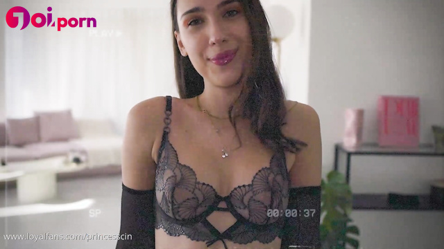 Hot girl in gloves controls your orgasm - Princess Cin