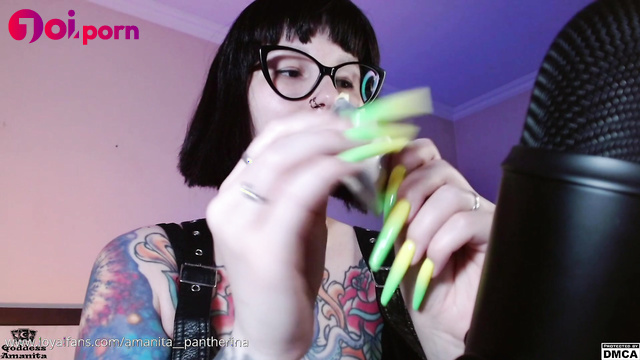 Cute brunette doing asmr JOI - Goddess Amanita