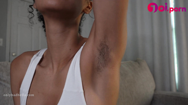 Hairy armpits JOI - she grew her hair for a long time for you - Bad Bella