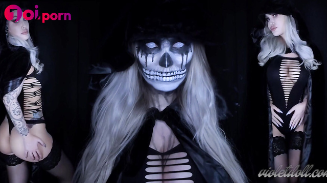 You are under the magical control of a passionate blonde - Worship Violet Doll