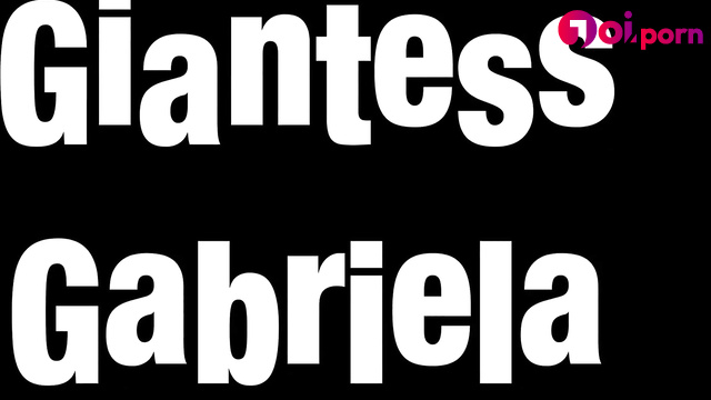Worship her giant tummy, it is so cute - Giantess Gabriela