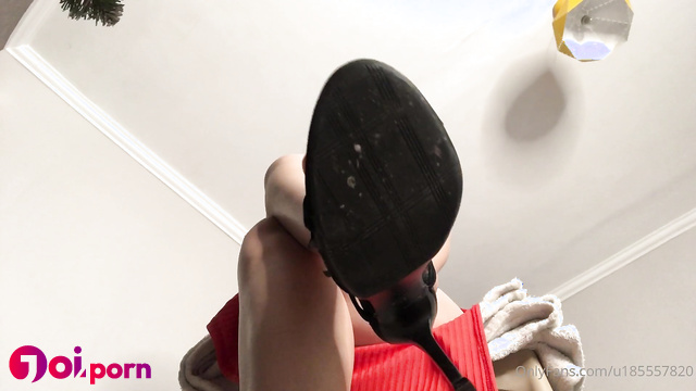 Redhead mistress makes you worship her feet - Miss Katrin