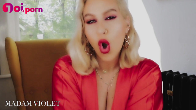 Busty blonde milf controls your orgasm -  Goddess Madam Violet