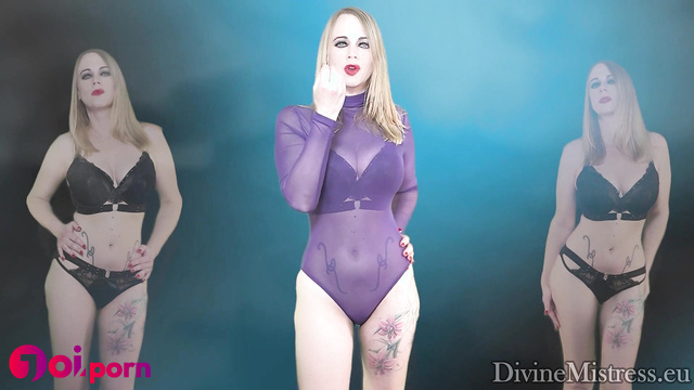 Hot sexy blonde charms you and brings you to orgasm - Divine Mistress