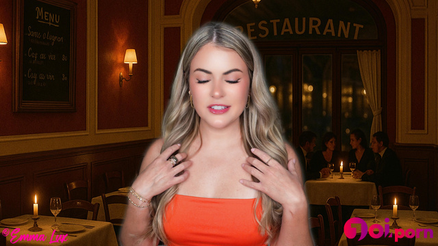 Sweet blonde makes you eat your cum - Emma Lux