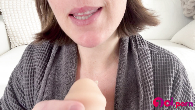 Horny mommy wants to suck this dildo and imagine your cock - Nicolette Bloom
