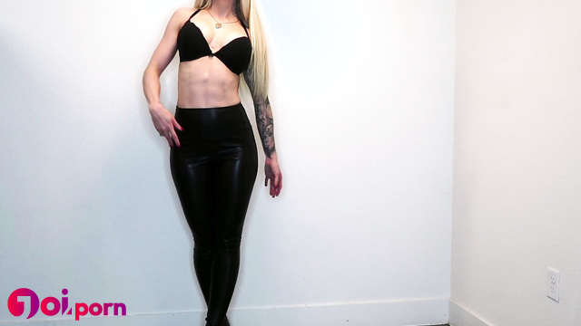 Leather leggings worship, follow her - Harley LaVey