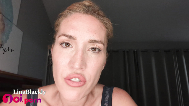 Please, eat cum from mommy's pussy / dirty talk joi - LinaBlackly