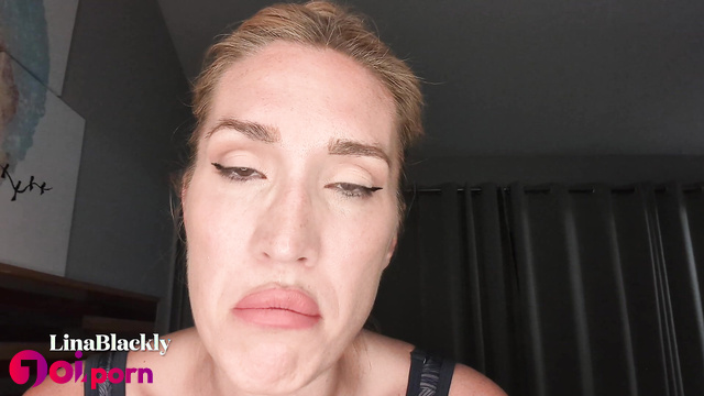 Please, eat cum from mommy's pussy / dirty talk joi - LinaBlackly