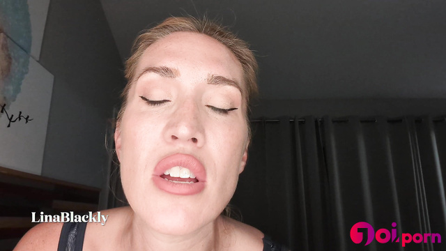Please, eat cum from mommy's pussy / dirty talk joi - LinaBlackly