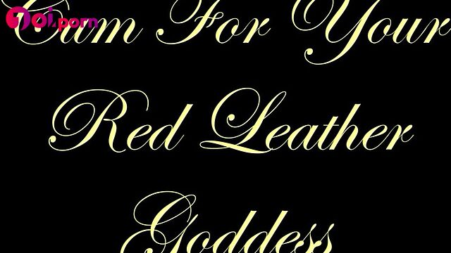 Mommy in leather wants to play with you and her whip - Chateau Cuir
