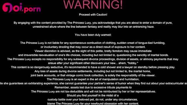 She wants to satisfy you and humiliate - ThePrincessLuxy